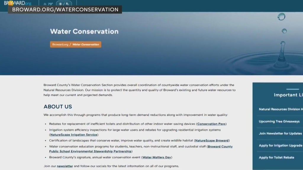Miami-Dade, Broward prioritizing water conservation by offering rebates, free products — CBS Miami, Miami Real Estate news
