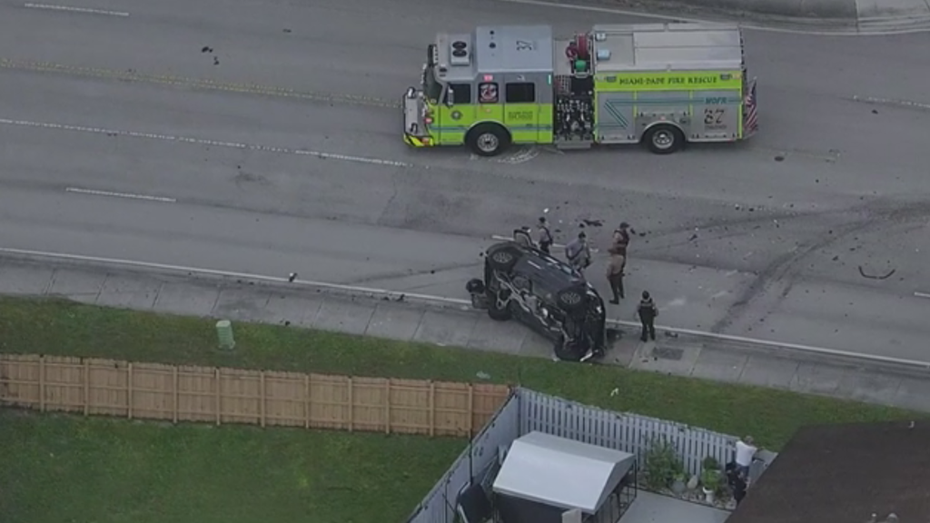 1 woman dead, 3 other women injured after rollover crash in southwest Miami-Dade, officials say — CBS Miami, Miami Health news