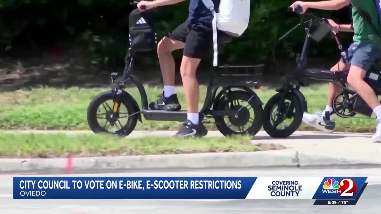 Oviedo city council to vote on micromobility rules to improve sidewalk safety — WESH 2 Orlando, Miami Government news