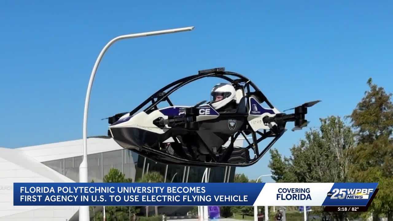Florida Polytechnic University develops electric flying vehicle for police emergencies — WPBF West Palm Beach, Miami Community news